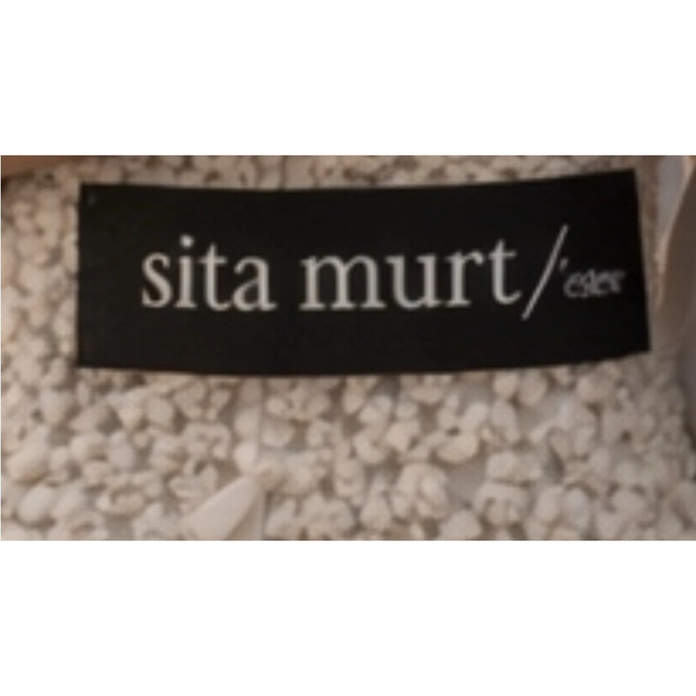 Sita Murt White, gray and Gold Bodice Maxi Dress Vintage - Picture 2 of 4
